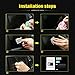 Voodonala 8.4 inch Screen Protector for Jeep JL Film Media Center Navigation Touch for 2018 Jeep JL & Grand Commander (2 PCS)