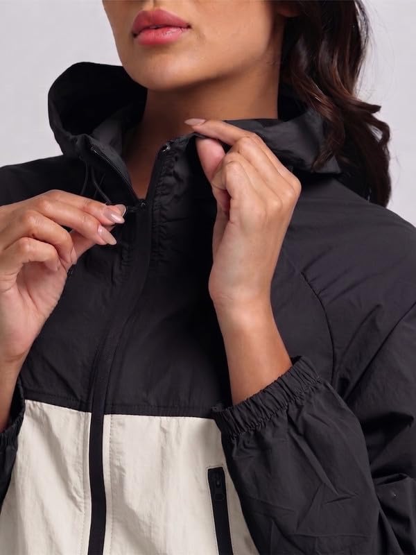 Image of CHKOKKO Sunscreen Jacket For Women With Hood Upf 50+ UV Tan Sun Protection | Wind Proof Lightweight Breathable Quick-dry Water-repellent Fabric | For Gym Sports Running Biking And Dailywear