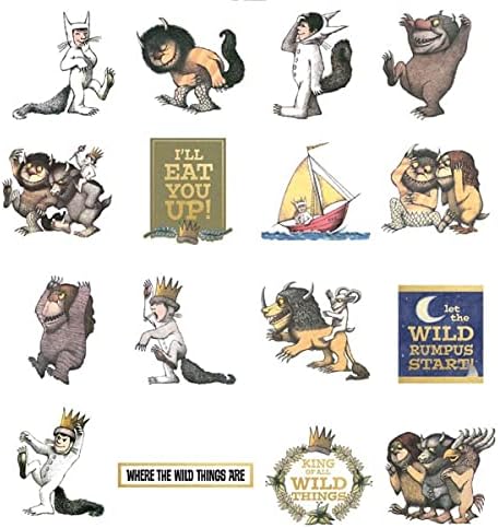 Paper House Productions Where The Wild Things are Self-Adhesive Die-Cut Stickers, Multi