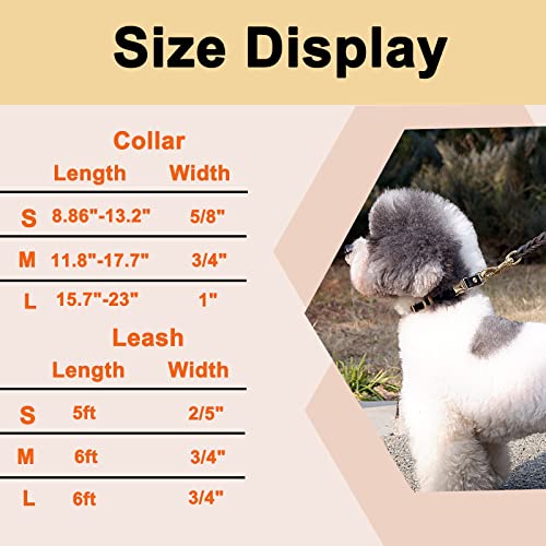 6Ft Leather Dog Collar For Heavy Duty Large Dog,Soft And Comfortable Leather Dog Collar And Leash Set With Anti-Slip Handle,Long Braided Strong Leather Collar With Metal Lock For Training,Black #TOP4