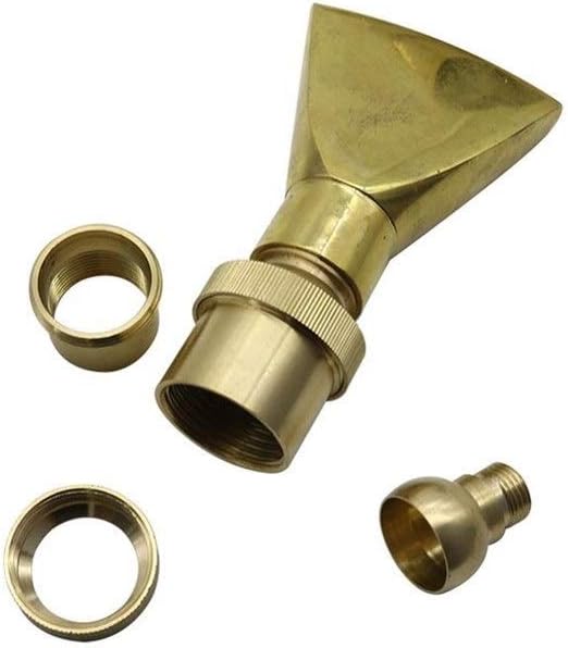 Gardening Watering System Tools 1/2" 3/4" 1" 2" Duckbill Jet Column Garden Landscape Sprinkler 1 Pc Ornamental Adjustable Brass Fan Shaped Fountain Nozzles (Color : 1 inch)