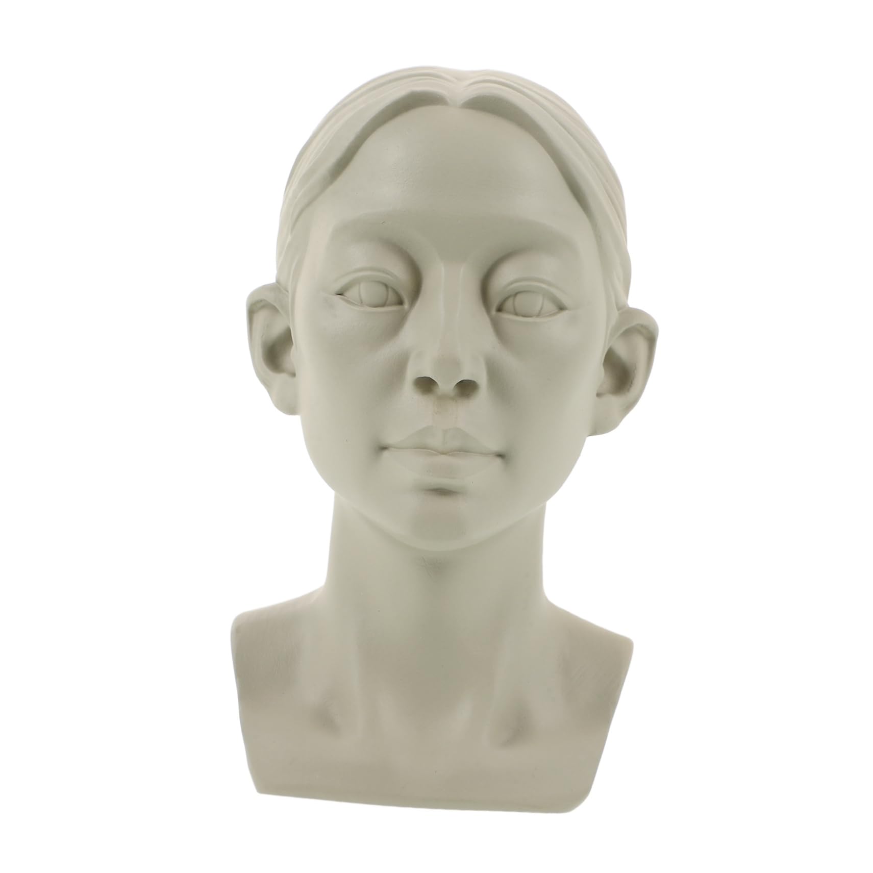 JEWEDECO material didáctico de arte esculturas de bustos humanos escultura griega en miniatura Estatua de busto de yeso Decoración de escritorio decoración de esculturas de escritorio Grey