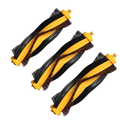 SODIAL Replacement Main Brush for DEEBOT 930 900 901 M80 Pro M81 M85 M88 R95 R96 R98 Robotic Vacuum Cleaner (Pack of 3)