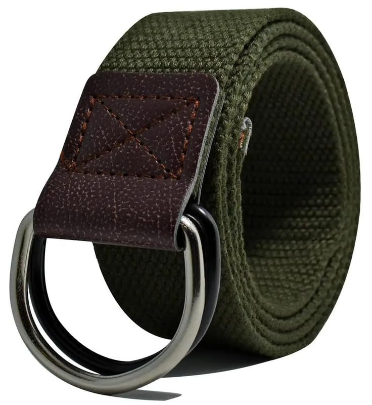 sunshopping Men's Nylon woven fabric Belt, Hole free,Ring buckle (BAG-8-BL)-picture-24