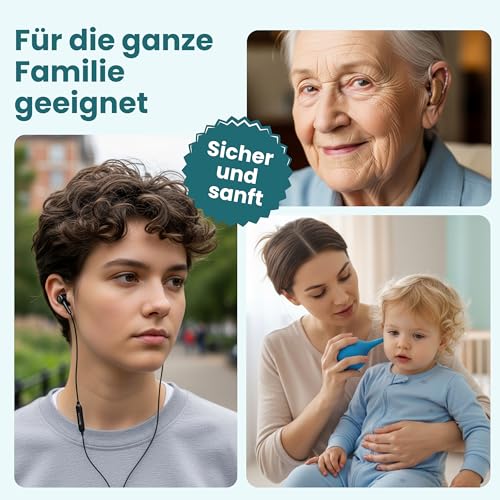 MOVOJA-MED Ohrenreiniger Ohrenschmalz Entferner - Sicher & Einfach für Erwachsene Kinder & Babys I Wiederverwendbare Ohrenspülung Ohrendusche Ohrenreiniger Ohrenschmalz Entferner Ballonspritze