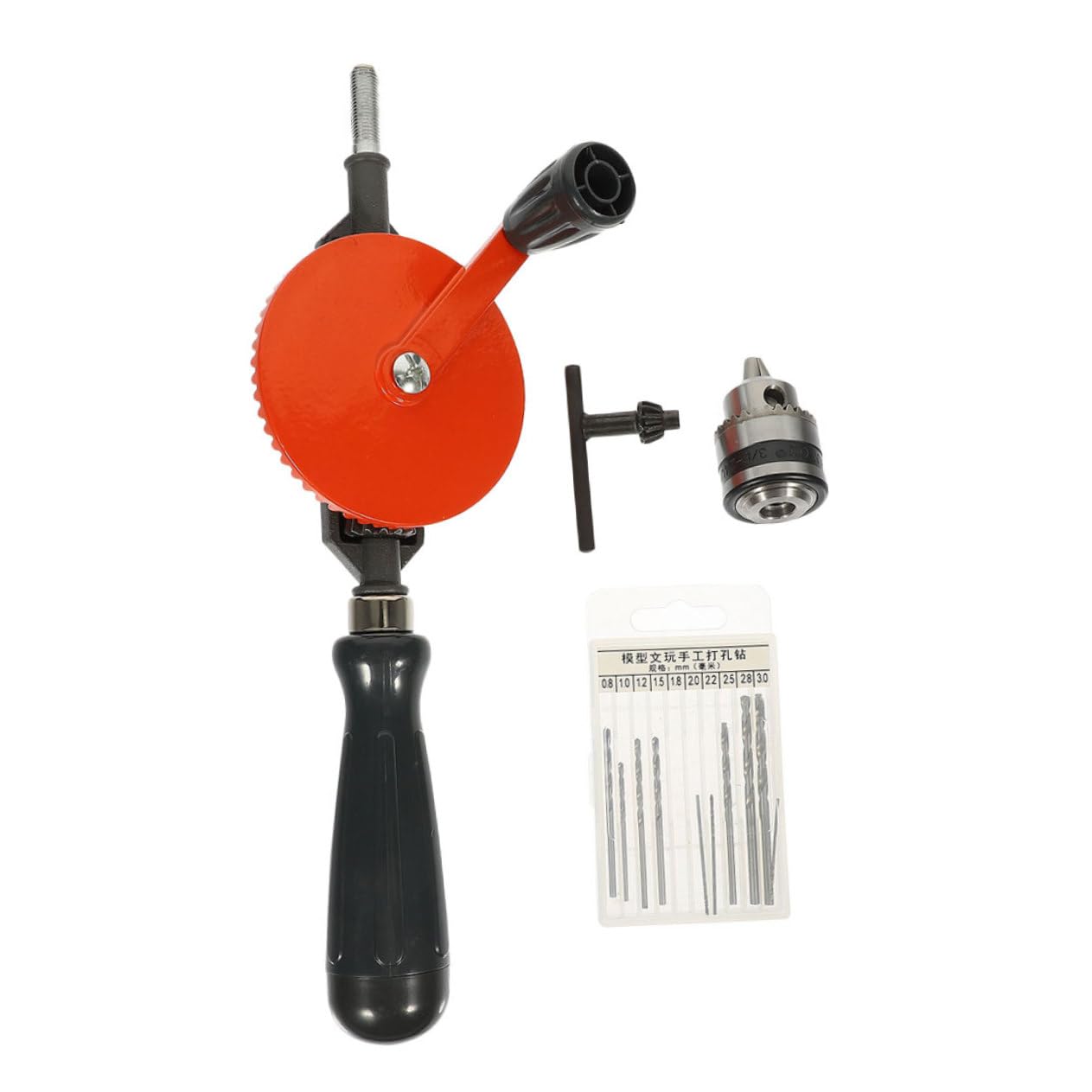 Tragbarer Handbohrer 3/8 Zoll für Präzises Holzbohren, Schwarz