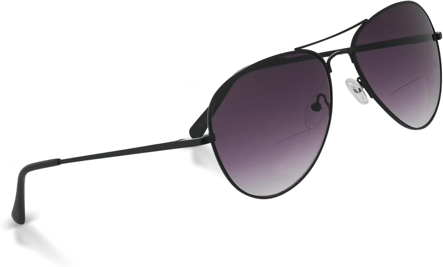 In Style Eyes C Moore Bifocal Reading Sunglasses - Wired Aviator Style Metal Frame Cheater Glasses - Non-Polarized Lens