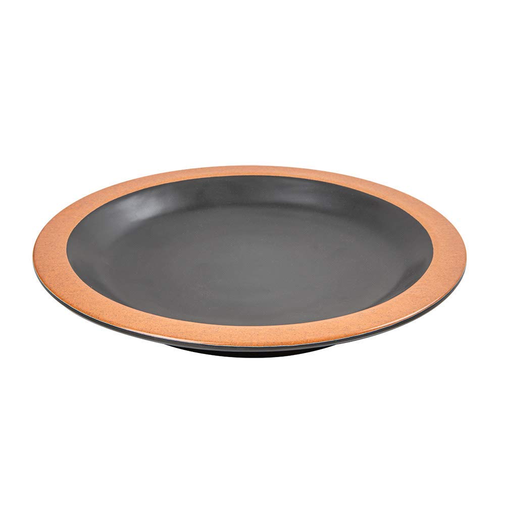 García de Pou - 12 unidades - Platos 650 Ml Ø25,4X3,4 Cm Negro Melamina