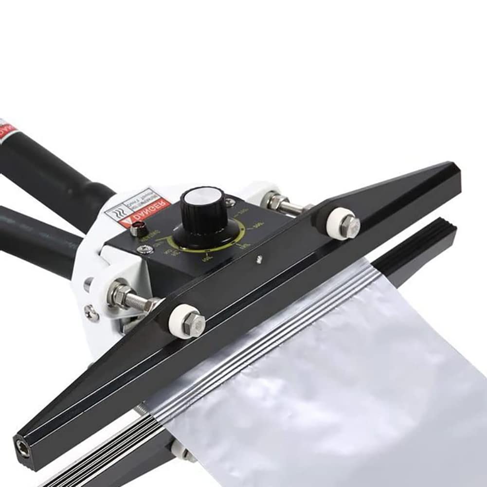 Sellador térmico de engarzado portátil, Sellador de engarzado manual, Ancho de sello de 10 mm, Sellador engarzador manual, Máquina selladora de bolsas con sellado térmico, para bolsa Mylar, bolsa de