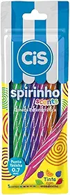 Caneta Esferográfica - CIS Spirinho Scents - Estojo com 5 cores
