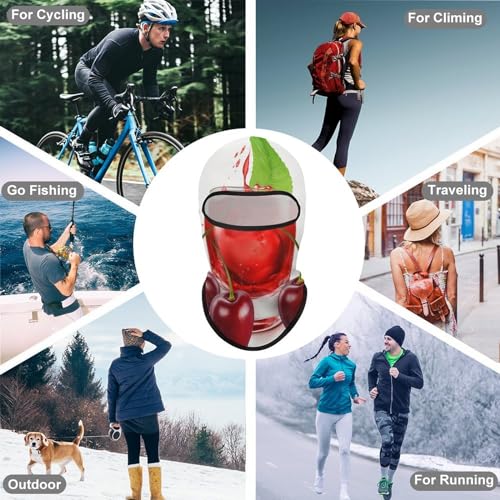 Máscara facial de balaclava para hombre y mujer, protección solar, transpirable, cubre todo el cráneo para senderismo, ciclismo, correr, conducir miniatura 6