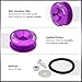 AJP Distributors JDM Aluminum Quick Release Fasteners Washers Kit Purple + Tension Band O-Rings Compatible/Replacement For Universal Car Bumpers Fender Flare Hood Bonnet Trunk Lip Diffuser Hatch Lids