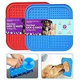 Squff Pets Slow Feed Lick Mat for Boredom and Anxiety Reducer | Pack of 2 Dog Lick Mats | Perfect...