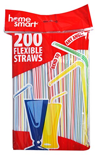 Home Smart Flexible Straws 200 Count miniatura 1