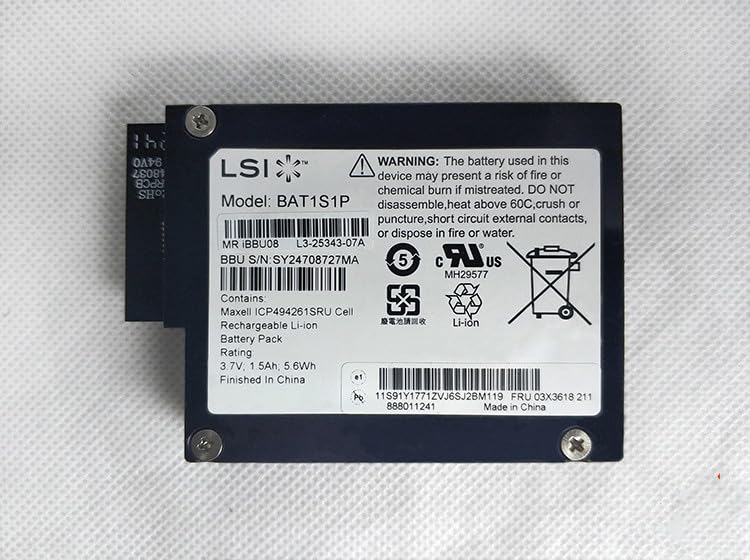 Original MegaRAID Lsi BBU08 BAT1S1P 81Y4451 Back up ßаttеrу BBU For M5014 M5015 9260 9261 9280 8i 4i 16i controller raid card