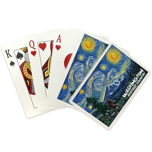 Lantern Press Baraja de Poker, 52 cartas, Starry Night miniatura 2