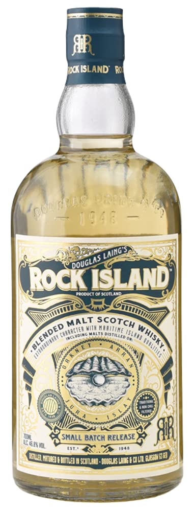 Amazon Co Jp ロックアイランド ウイスキー ブレンデッドモルト 46 8度 イギリス 700ml 瓶 食品 飲料 お酒