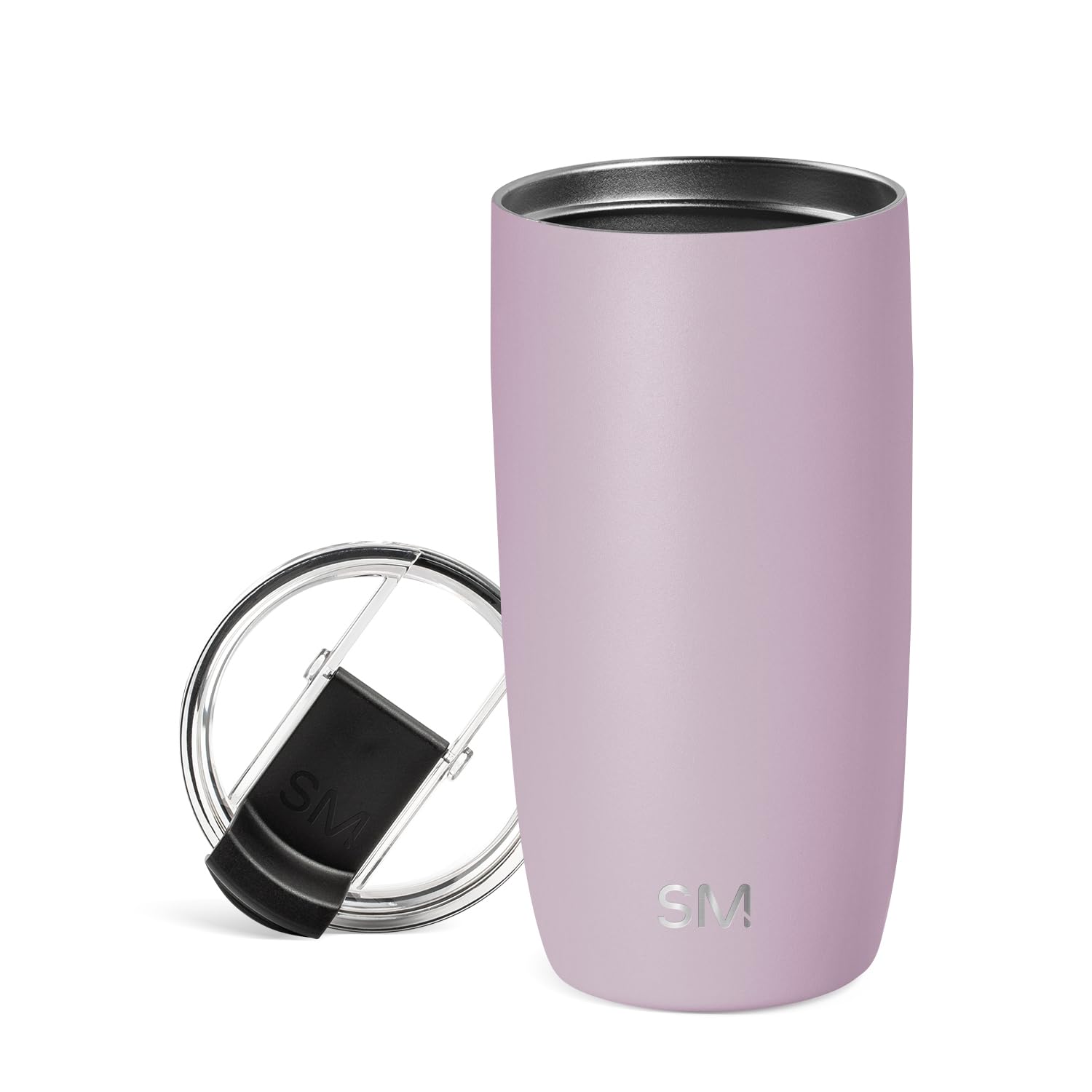 Simple Modern Travel Coffee Mug Tumbler with Flip Lid | Reusable Insulated Stainless Steel Cold Brew Iced Coffee Cup Thermos | Gifts for Women Men Him Her | Voyager Collection | 16oz | Lavender Mist