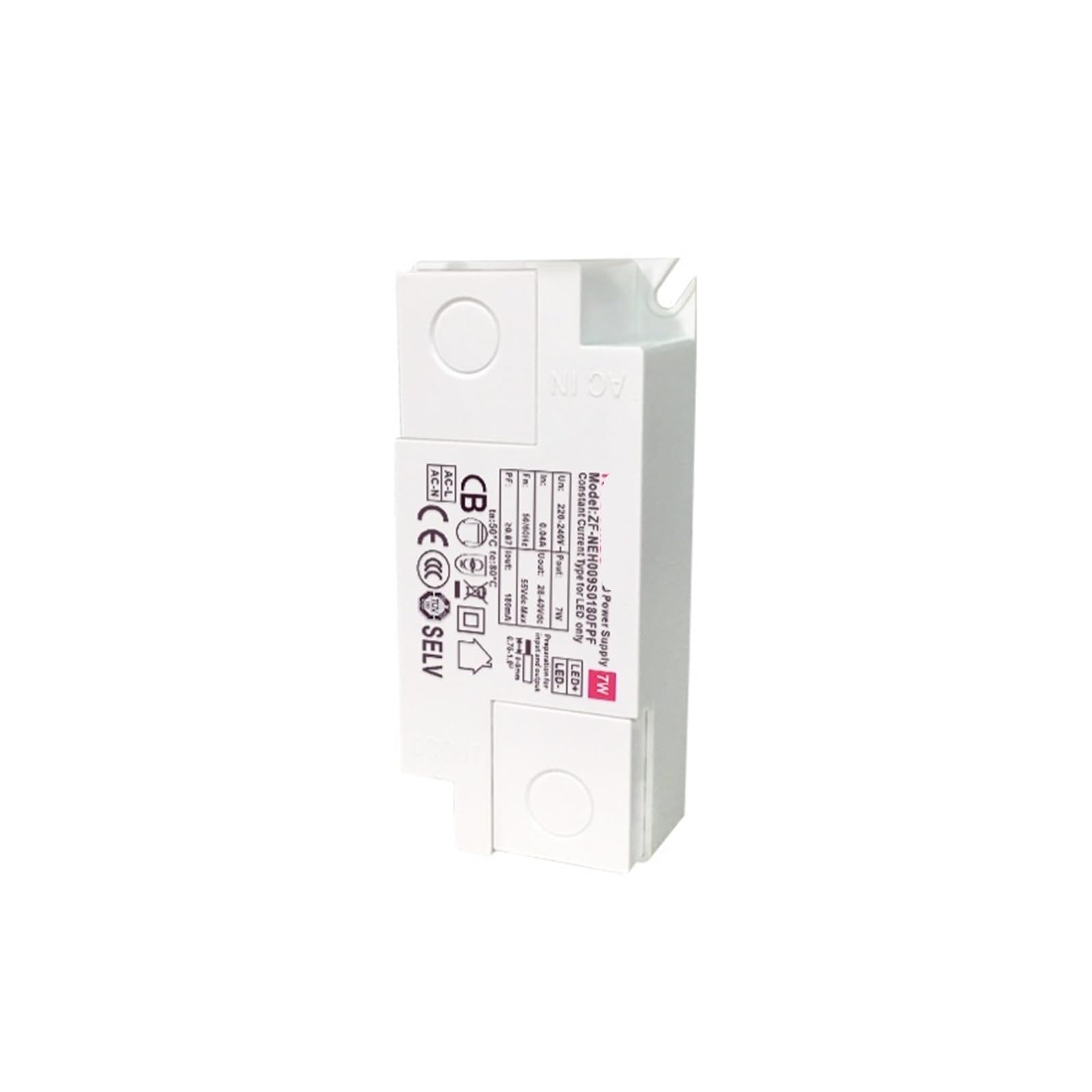 Controlador LED 5-7W aislado y sin parpadeo para focos downlight