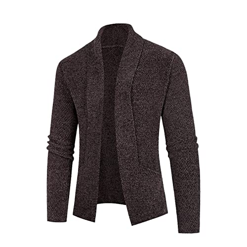 Manteau tricot homme contre le froid avec col montant taille XL