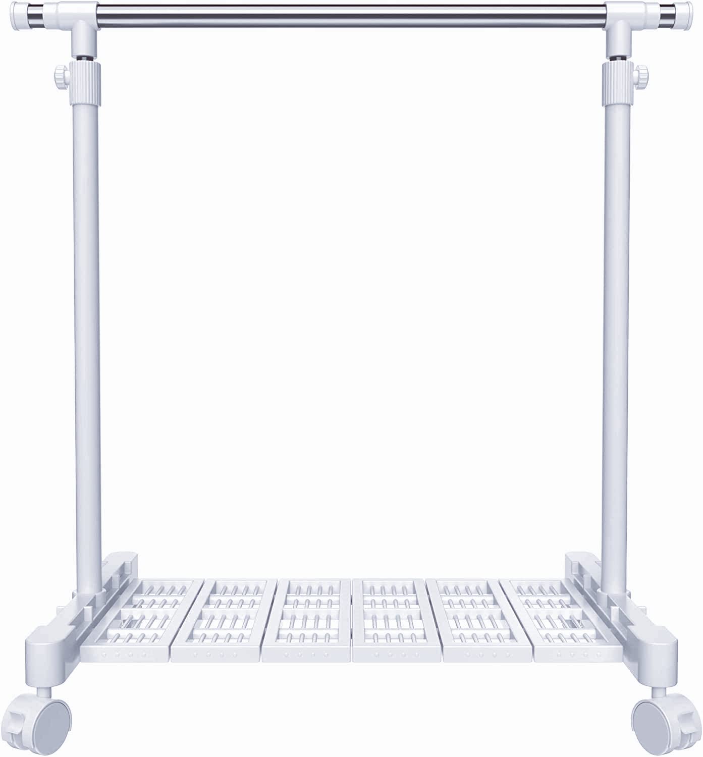 Amazon｜シングル ハンガーラック 直径29.44mm 縦横伸縮 頑丈 軽量