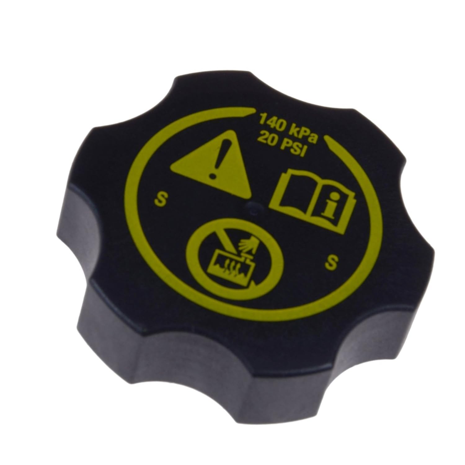 Unifizz ADG09928 Radiator Cap Cover for Coolant Expansion Tank, Pack of One, Black
