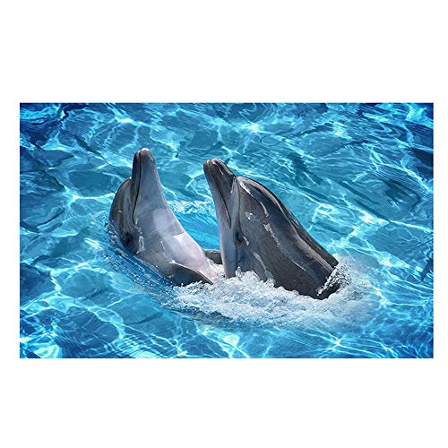 WEILY 3D Floor Stickers,Removable PVC Magic 3D Ocean Wall Stickers for Under The Sea Theme Decor Bathroom Floor Sticker Nursery Bedroom Decor