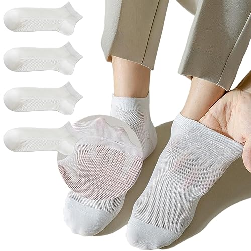 Ankle Socks Ultra Thin Breathable Mesh Dry Fit Low Cut Athletic Running Socks for Men Women 4-7 Pack