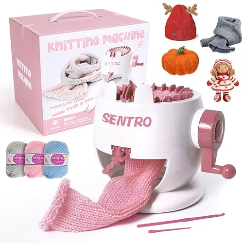 Finding the Best Knitting Machine for Socks: A Guide 13 MericTop SENTRO Knitting Machine, 22 Needle Knitting Machines Smart Circular Crochet Machine for Kids/Adults Beginners, Double Weaving Loom Machine for Hat,Socks,Scarves,Gloves (for 3-5mm Wool Yarn)