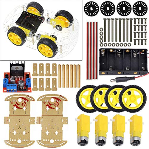 Robot Smart Car Board Starter Kit with Motor Tire L298N for UNO R3 Arduino PI