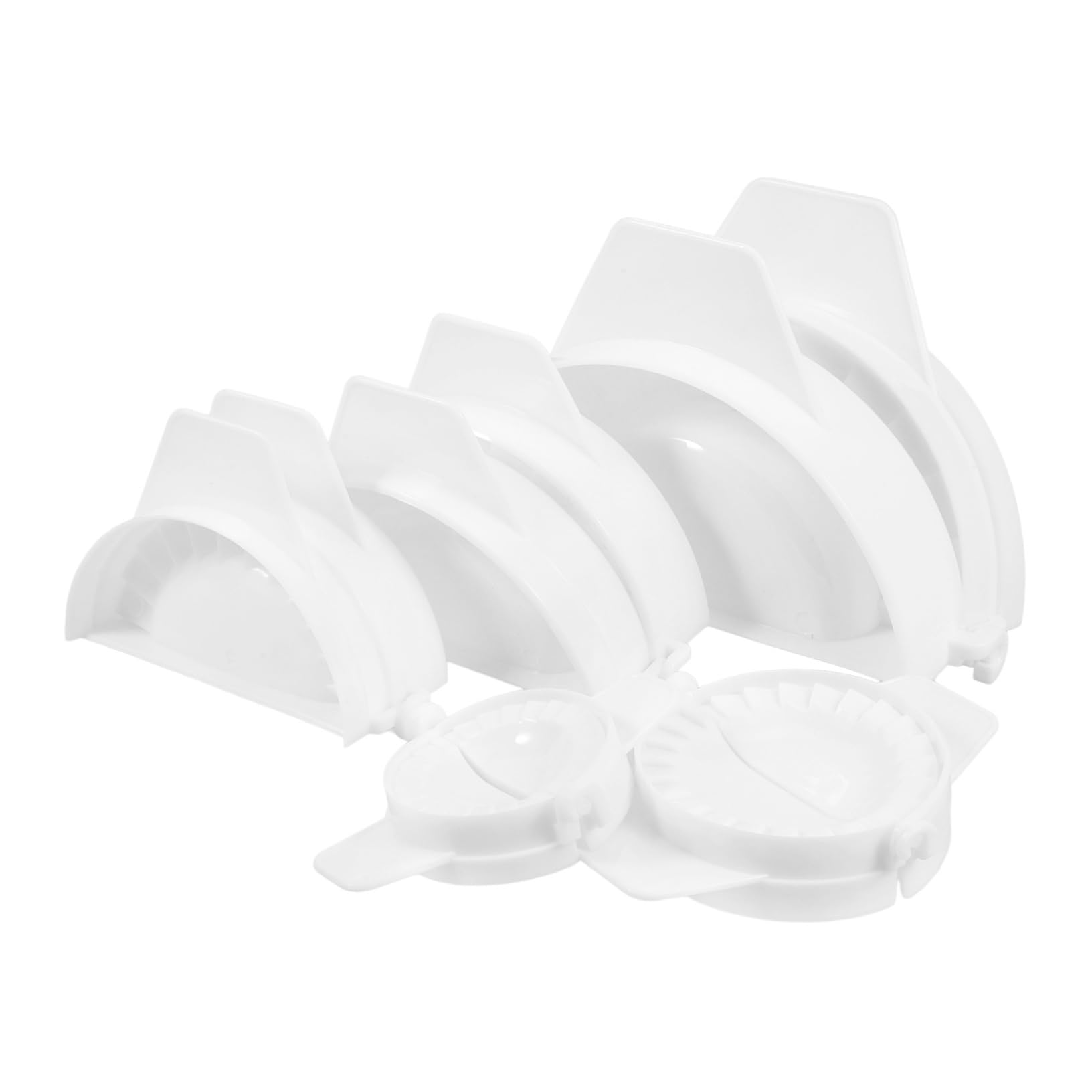 PRETYZOOM Multi-function Dumpling Press Set 5pcs Plastic Ravioli Molds Maker Hand Pie Press Empanada Maker Mold