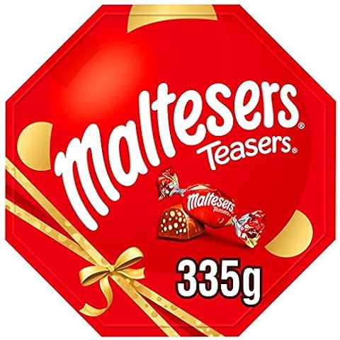 Premier Life Maltesers Teasers Chocolate Box 335G Novelty Gift Milk Chocolate with honeycombed pieces Cover
