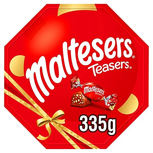 Maltesers Teasers Chocolate Box 335G Novelty Gift Milk Chocolate with honeycombed pieces