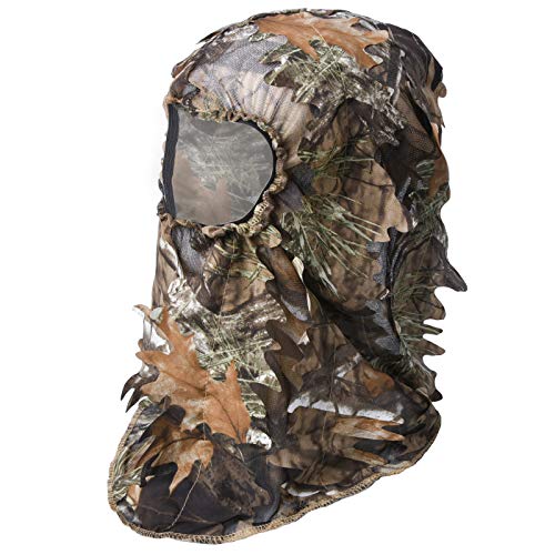 LOOGU Ghillie Face Mask 3D Leafy Ghillie Camouflage Full Cover Headwear Hunting Accessories