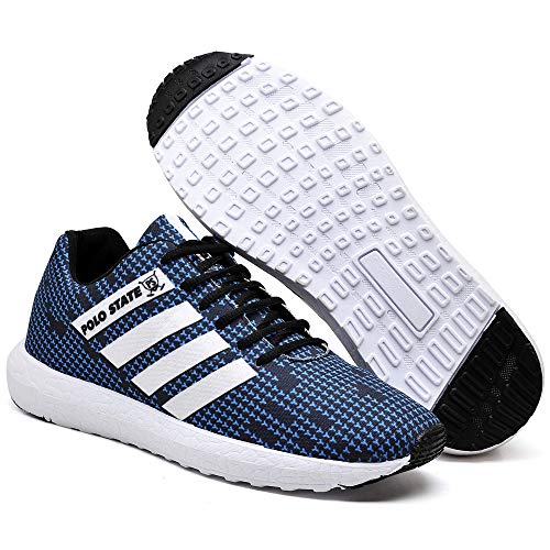 Kit 3 Tênis Masculino Polo State Dry Run Azul + Branco E Verde (41)