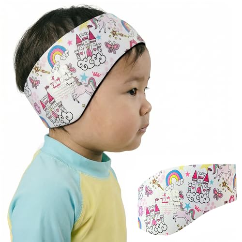Earvolution Ear Band-It - Diadema de natación de alta calidad, inventada por médicos de oídos, nariz y garganta, neopreno antideslizante que mantiene el agua fuera, sostiene tapones para los oídos
