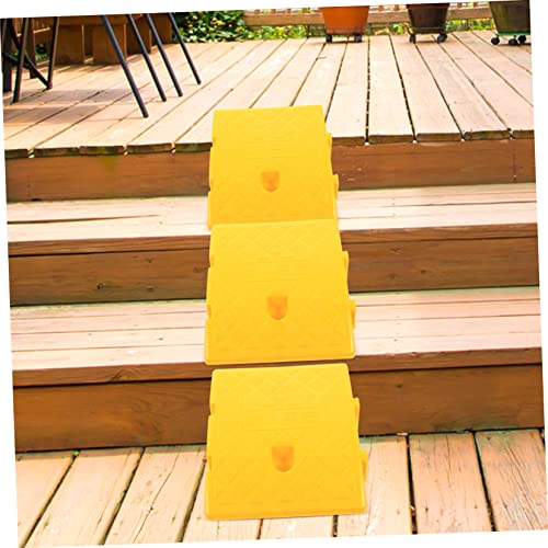 minkissy Tapete de rampa triangular de pendiente 1 pieza rampa de plástico para uso exterior para autos y motocicletas adecuado para entradas y puertas miniatura 4