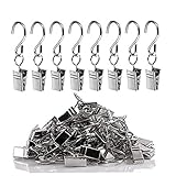 -S -S-Haken Hängende Klammer auf kleinen Stäben, die als Vorhangclips verwendet werden sollen, können Sie es auch umkehren und als Haken verwenden