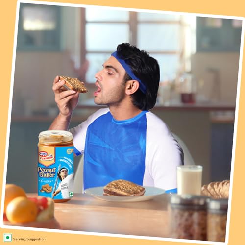 Image of Dr. Oetker FunFoods Peanut Butter Crunchy,750G|91% Roasted Peanuts|25% Protein per 100G|Source Of Vitamin E,B3 & B6|Nutty & Sweetened Nut Butter|Plant-Based Protein Spread (Pack of 3)