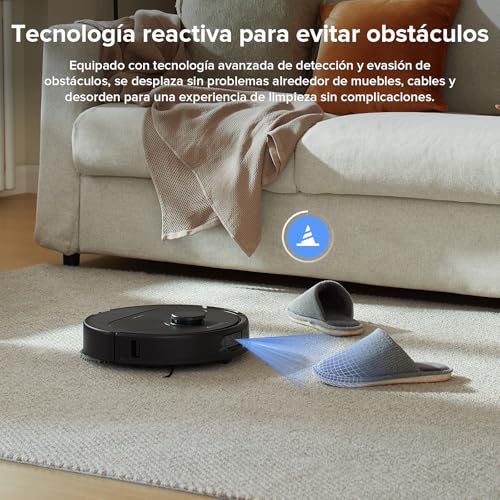 Miniatura 7 de roborock Robot Aspirador QV 35A Set, Dos mopas giratorias elevables, Negro