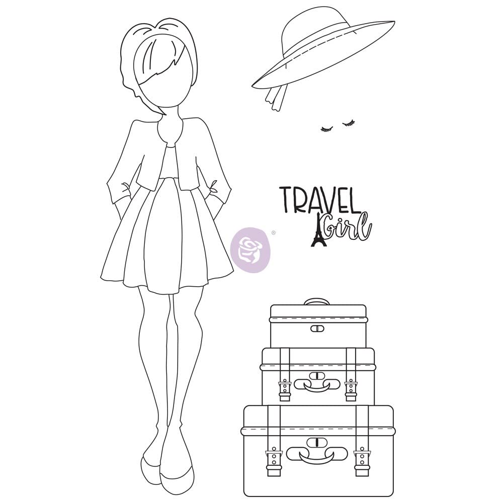 Prima Marketing Julie Nutting Mixed Media Cling Rubber Stamp-Madeline