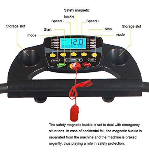 Image of Treadmills,Multifunctional Portable Folding Electric Treadmill Walking Machine,1-10Km /H Gym Home Ultra-Quiet Treadmill Fitness Equipment,Emergency