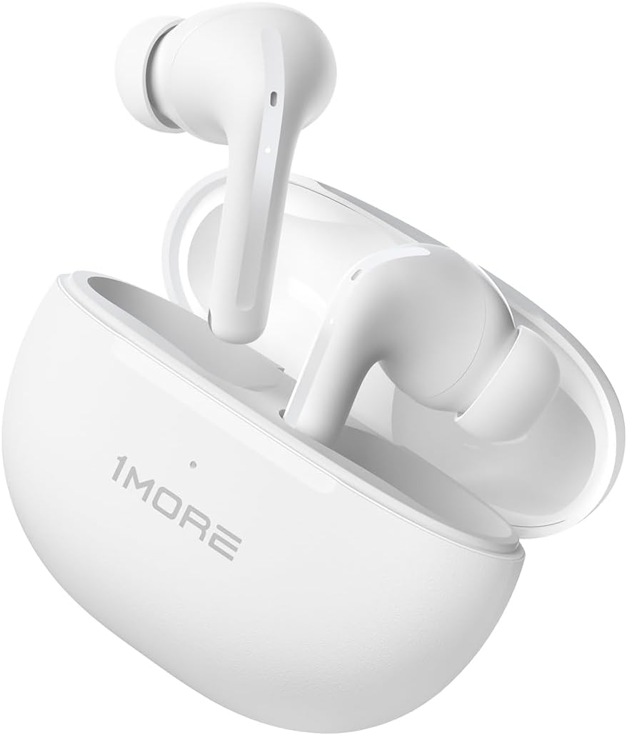1MORE True Wireless Earbuds – Q20 Bluetooth Headphone earbuds 30H Playback, Earphones with ANC, IPX4, Low-Latency Gaming Mode, in-Ear Earbuds with 4 Mic for Smart Phone Laptop TV Sports (White) 1MORE True Wireless Earbuds – Q20 Bluetooth Headphone earbuds 30H Playback, Earphones with ANC, IPX4, Low-Latency Gaming Mode, in-Ear Earbuds with 4 Mic for Smart Phone Laptop TV Sports (White)