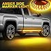 Led Running Board Lights for Trucks Amber Side Marker Kit, White Courtesy Light Extended Crew Cab 2pc 70Inch 216 Led Bar Bed Switchback Underglow Strip for Pickup Truck SUV Cars Work Van (1070)