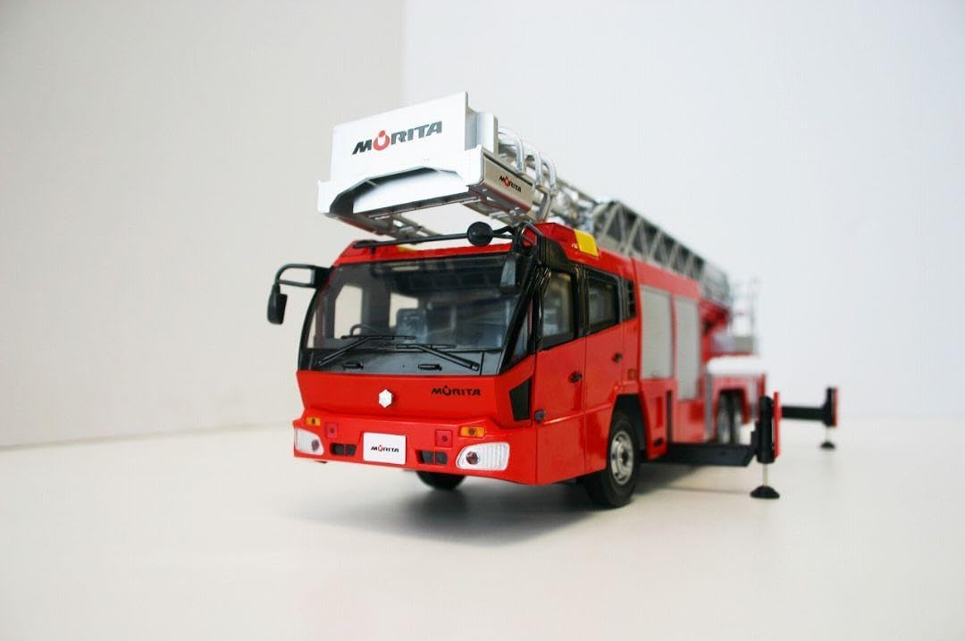 Amazon.co.jp: 消防車モリタ□先端屈折式はしご付きスーパージャイロ