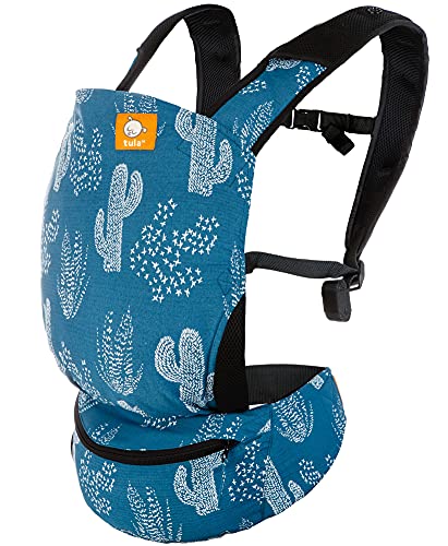 Image of Baby Tula Lite Compact Baby Carrier, Ultra Compact and Lightweight, Convenient Carry Pouch, Ergonomic and Multiple Positions for 12 – 30 pounds (Ocotillo)
