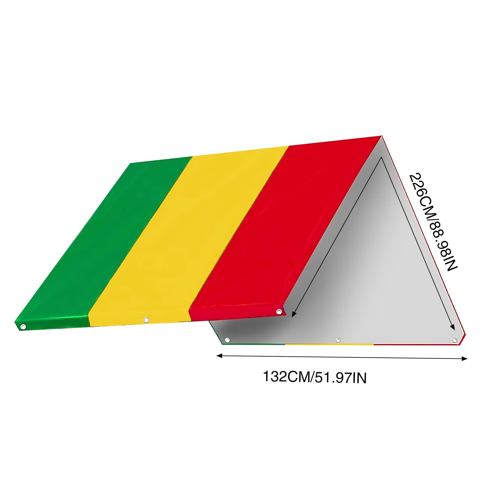 Copertura per ombra resistente ai raggi UV – Telo di ricambio per parco giochi, copertura durevole per esterni | 132 x 226 cm/51,97 x 88,98 pollici tetto resistente alle intemperie per altalene
