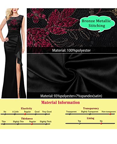 Image of VFSHOW Womens Formal Ruched Ruffles Evening Prom Wedding Party Maxi Dress