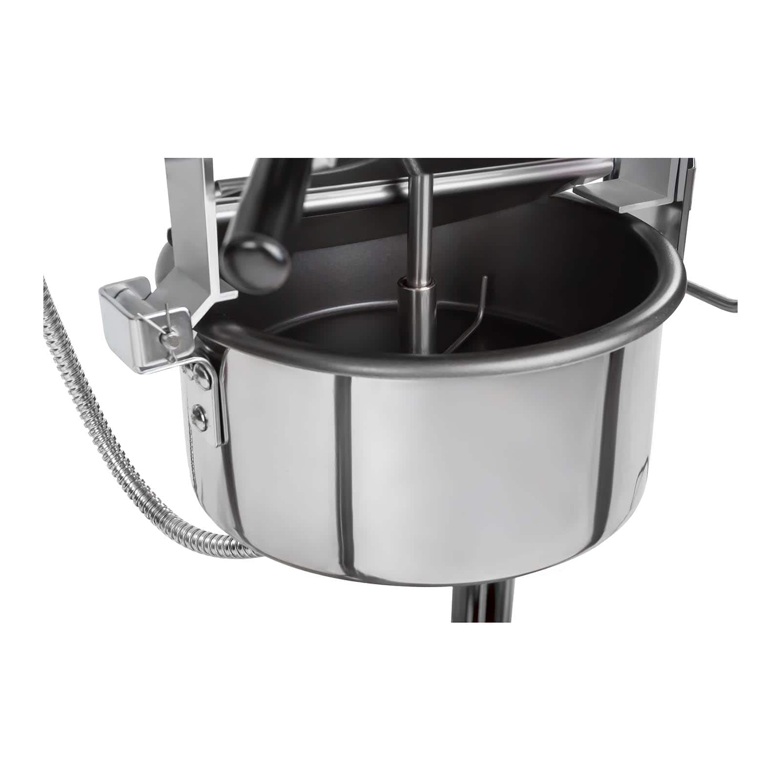 Royal Catering Machine à Popcorn (1.500W, rendement 5 kg/h récipient antiadhésif) Design USA Rouge