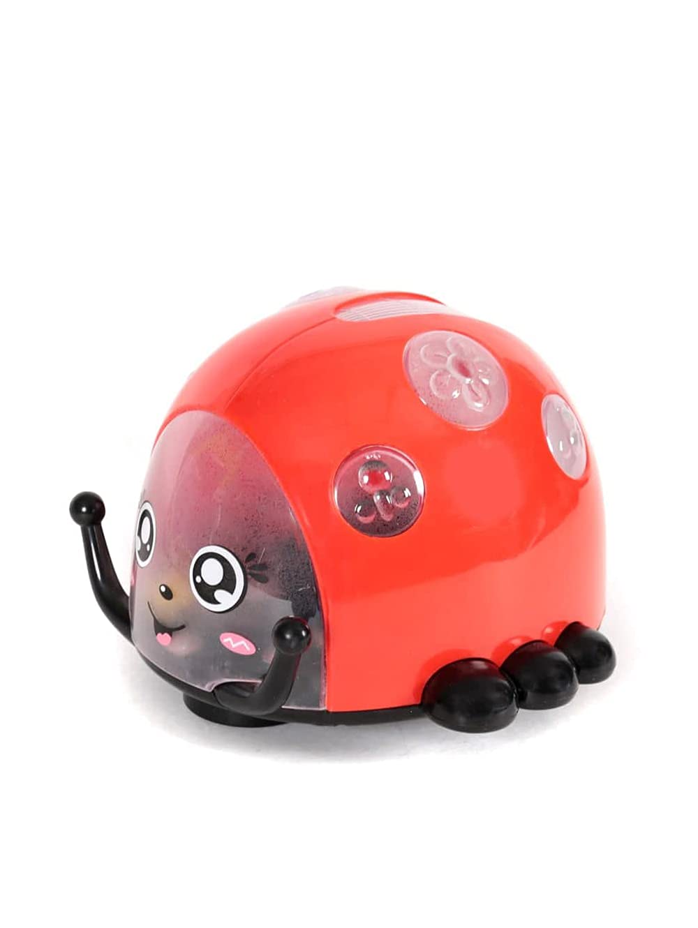 Prashant Enterprises * Press and Push Frisky Ladybug Toy for Kids with Light and Sound